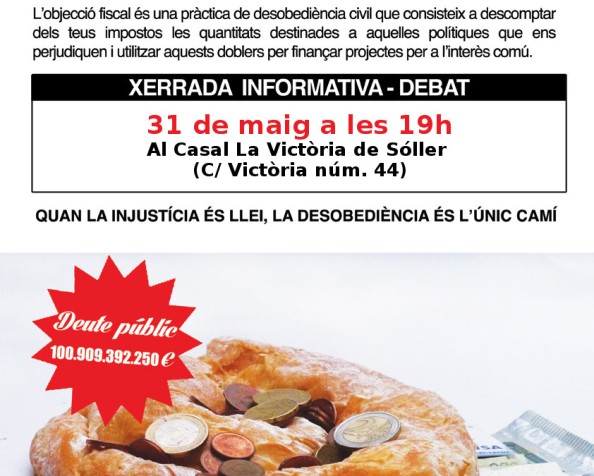 Presentació de la campanya d’Objecció Fiscal 2014 a Sóller